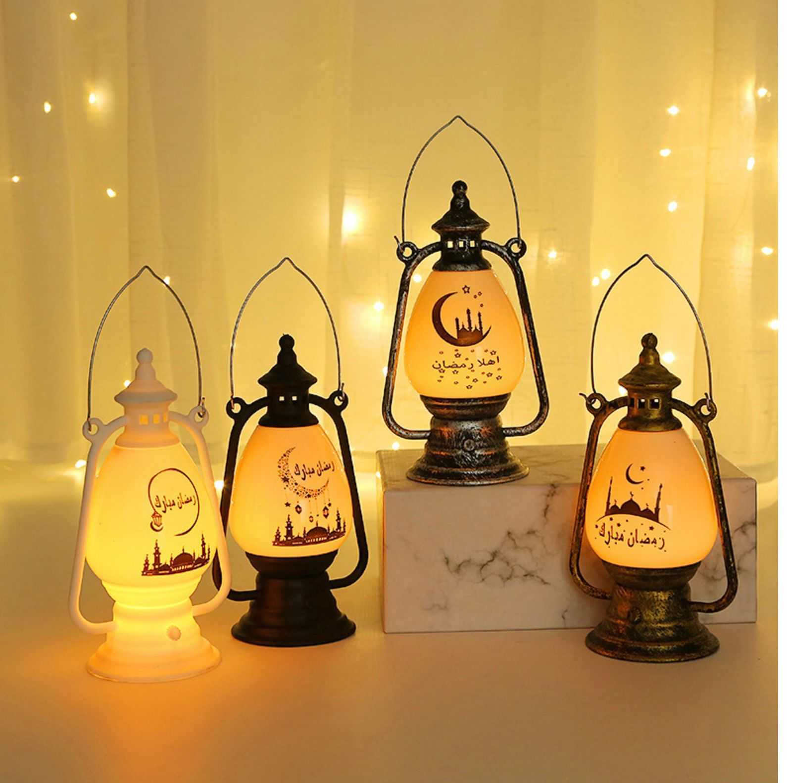 Ramadan Mubarak Lune Led Cordon Lumières Ramadan Décorations pour Home Festival  Guirlande Éclairage Eid Moubarak Décor Ramadan Kareem C