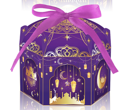 12 Pieces Ramadan Decoration Eid Gift or Favor Boxes