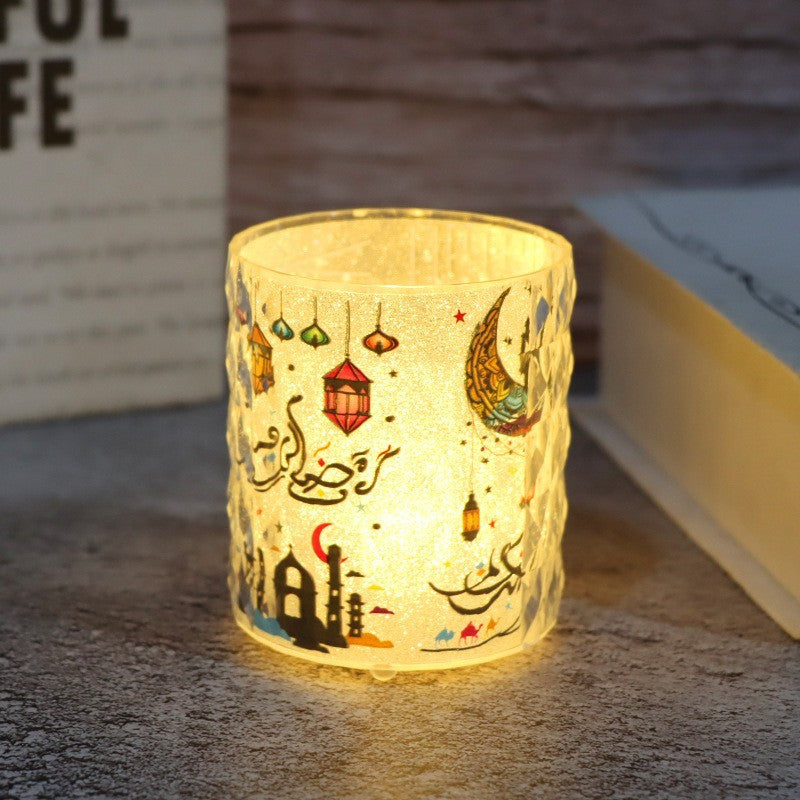 Led Lantern Tea Cup Candle Smokeless