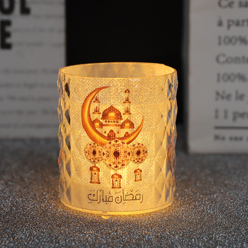 Led Lantern Tea Cup Candle Smokeless