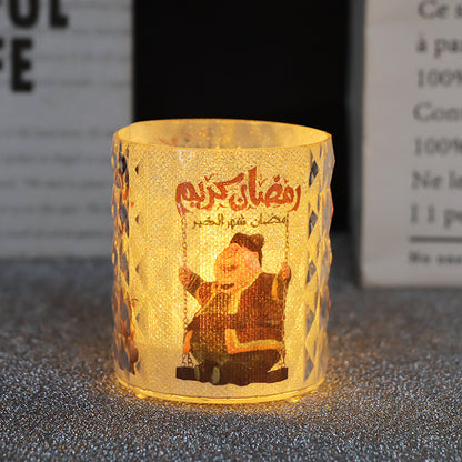 Led Lantern Tea Cup Candle Smokeless