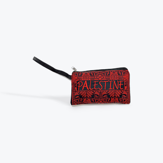 Palestinian Tatreez Pouch Palestine cross stitch embroidery small bag