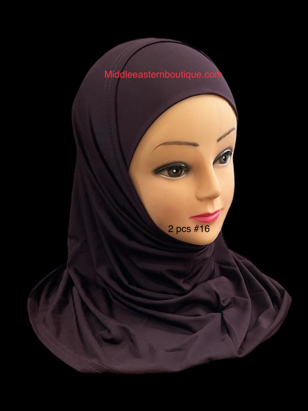 Middle Eastern Boutique Two Piece Jersey Hijab Rose #16