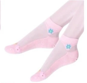 Cotton / Nylon Short Socks Flower design #2