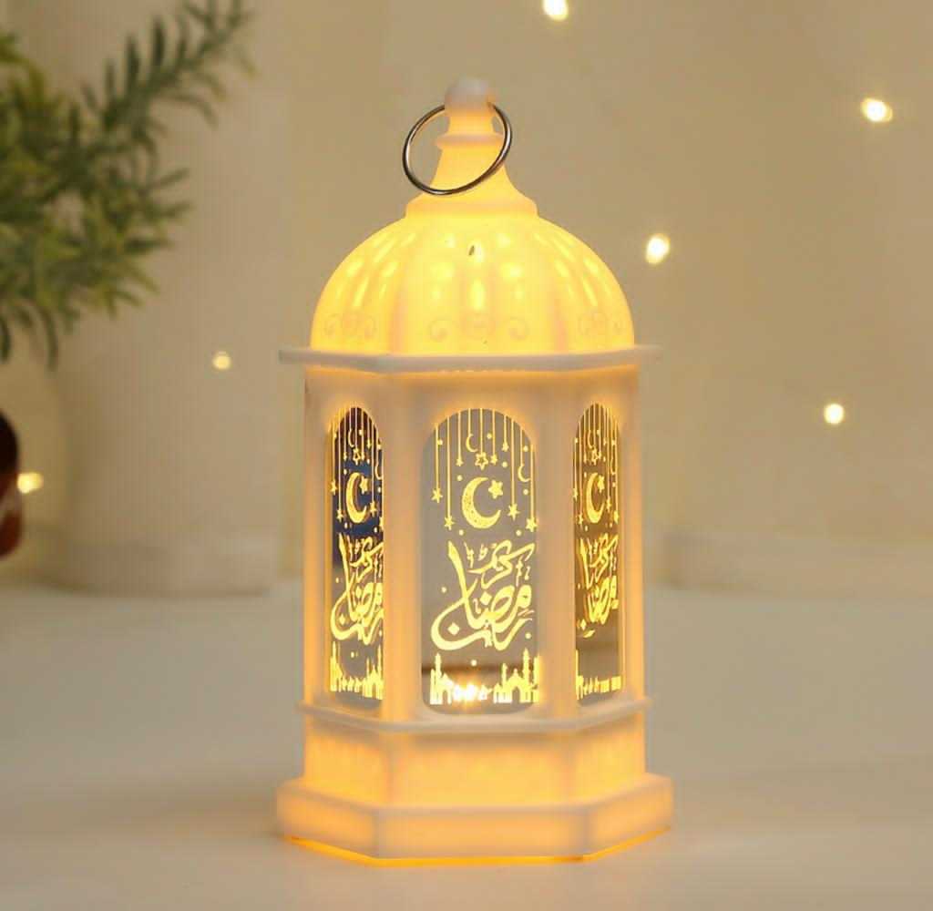 Mondförmiger LED-Kerzenhalter Kerzenständer mit Kerze Eid Mubarak Ramadan  Dekoration Home Islamic Muslim Party Dekor